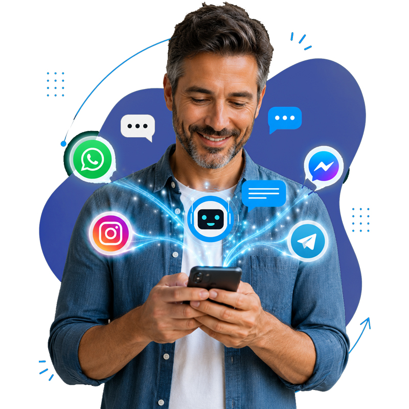 Atención al cliente automatizada con inteligencia artificial en WhatsApp y chat web